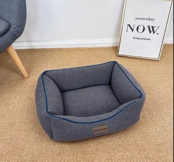 Cama para perros ortopédica de lana de peluche (L)