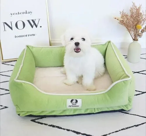 Cama para mascotas (L) verde
