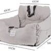 Asiento portátil de vehículos para perros