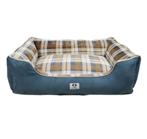Cama de lujo para mascotas con refuerzo ortopédico (M)