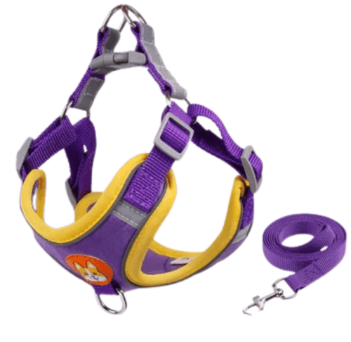 Arnés ajustable para perros Purple