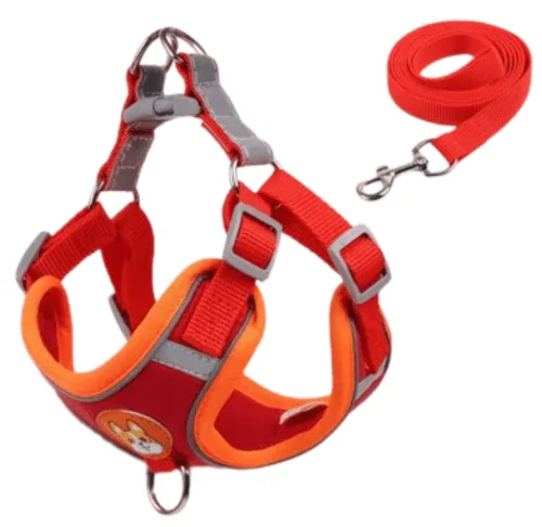 Arnés ajustable para perros Red
