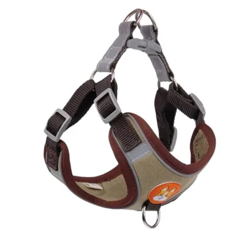 Arnés ajustable para perros Black / Brown